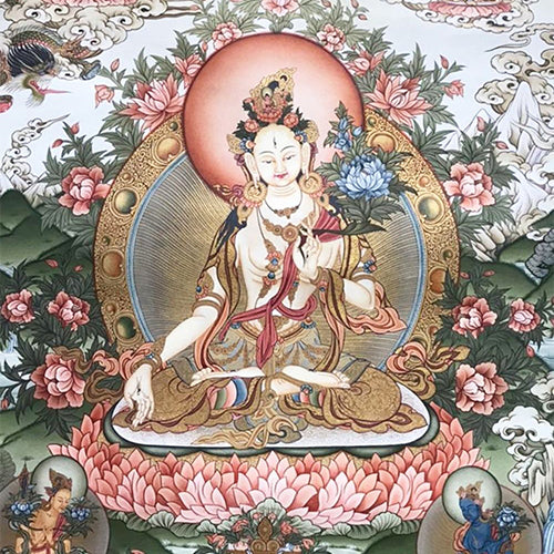 White Tara Thangkas